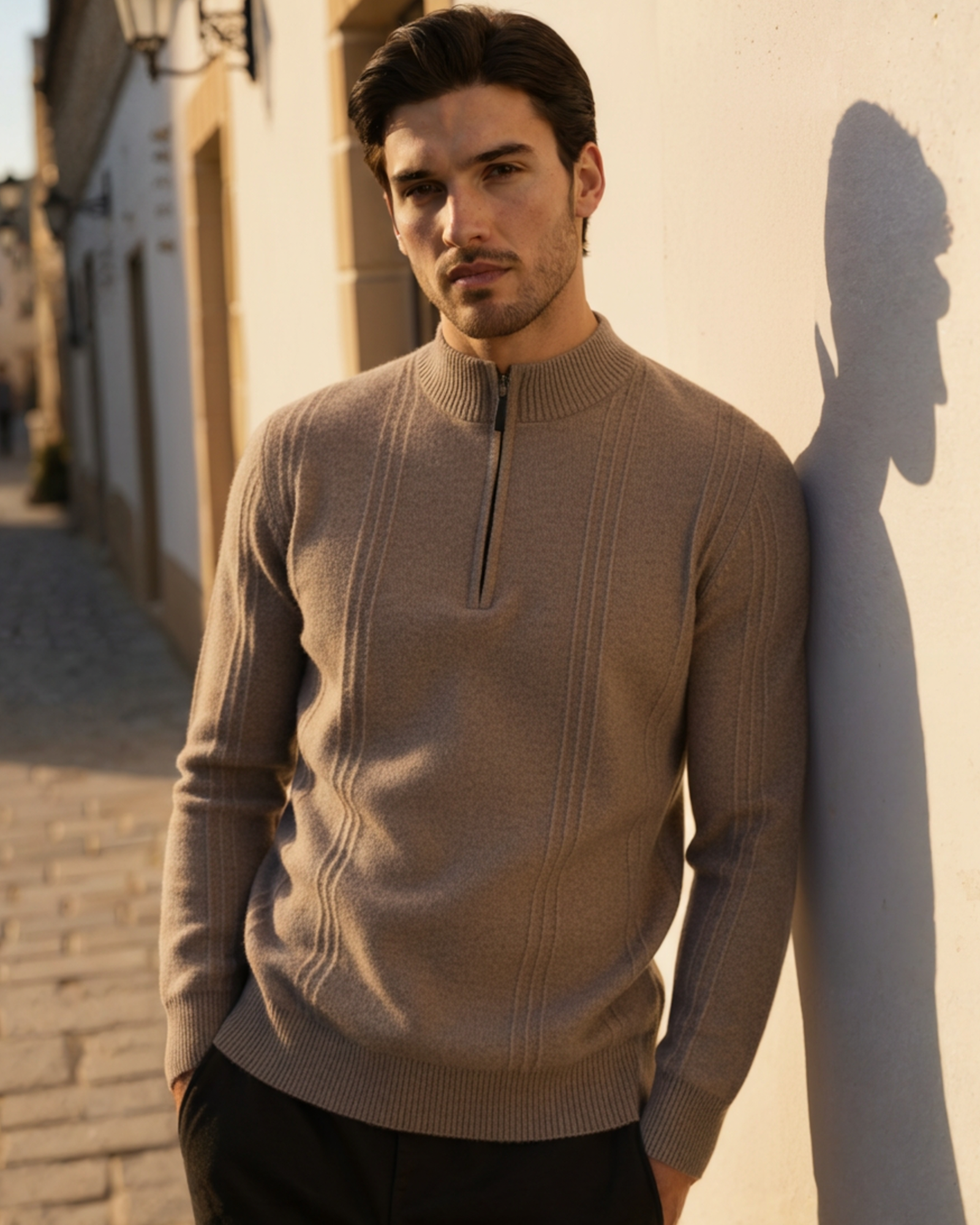 Cashmere Half-Zip Sweater