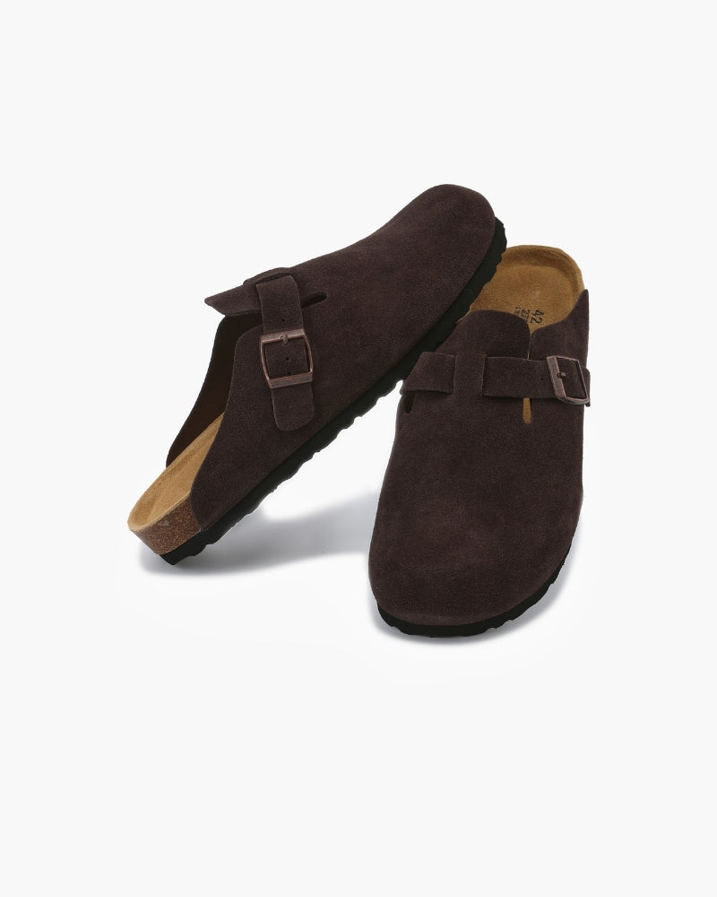 Belfaire Suede Clogs - Old Money