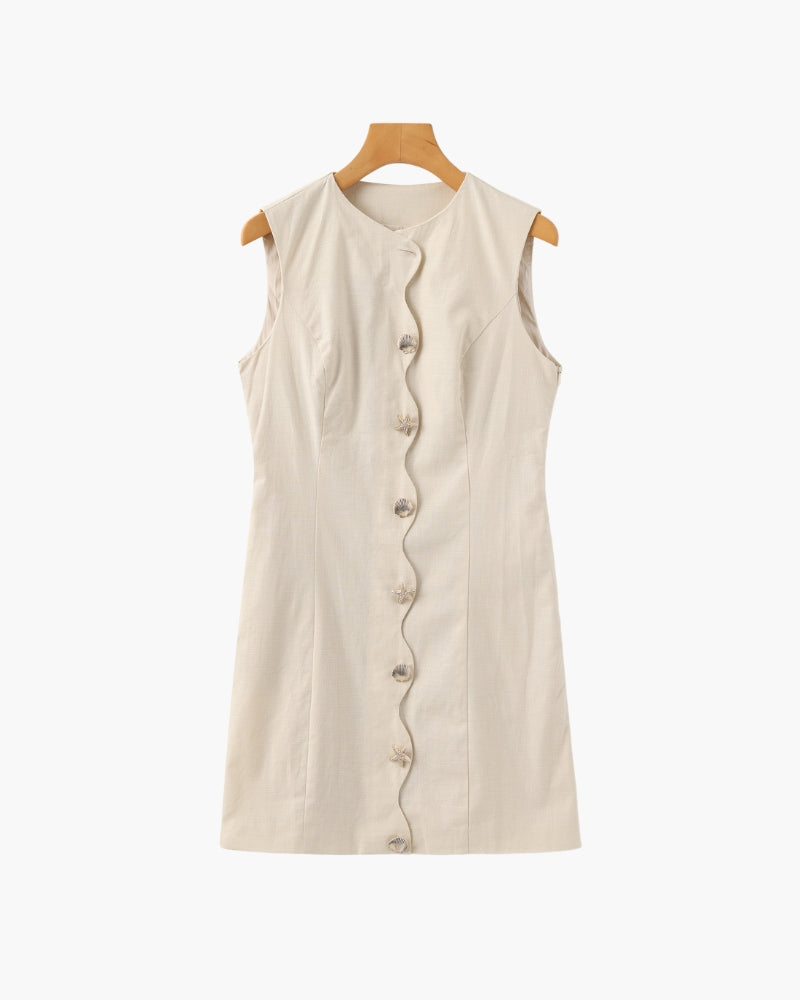 Shellie Button Dress