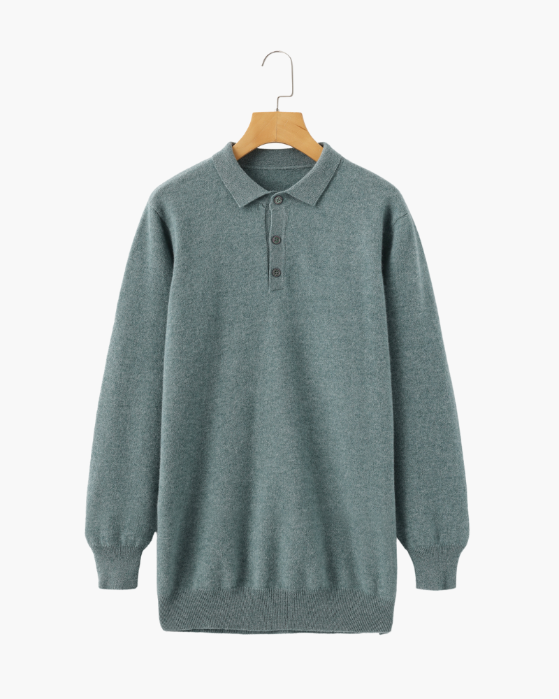 Cashmere Polo Sweater