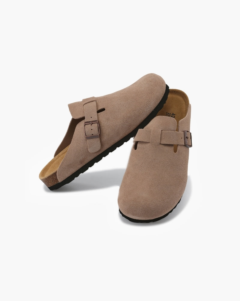 Belfaire Suede Clogs - Old Money