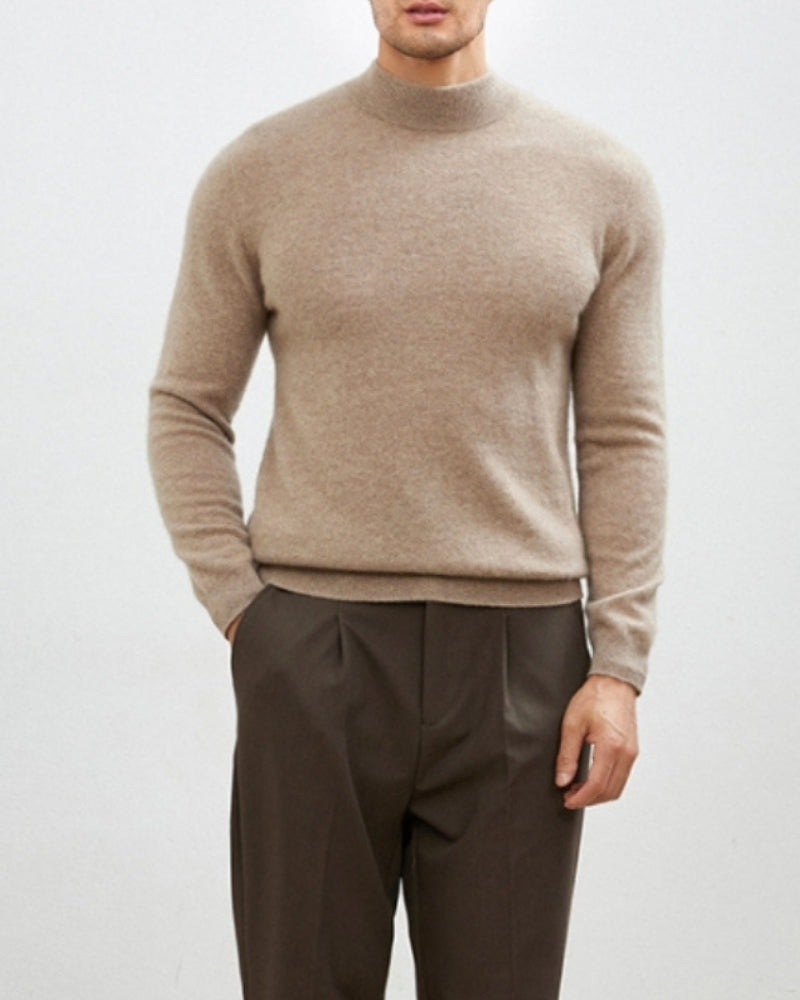 Cashmere Wool Turtleneck Sweater