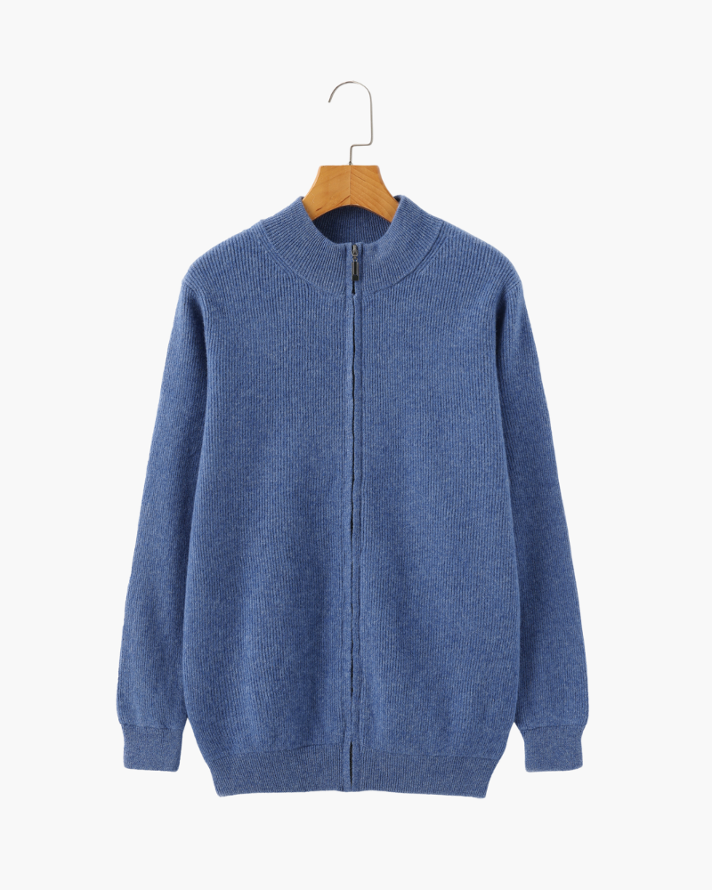 Cashmere Zip Cardigan