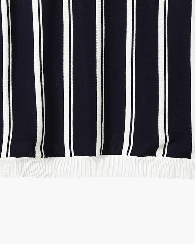 Modena Polo Striped Half-Zip