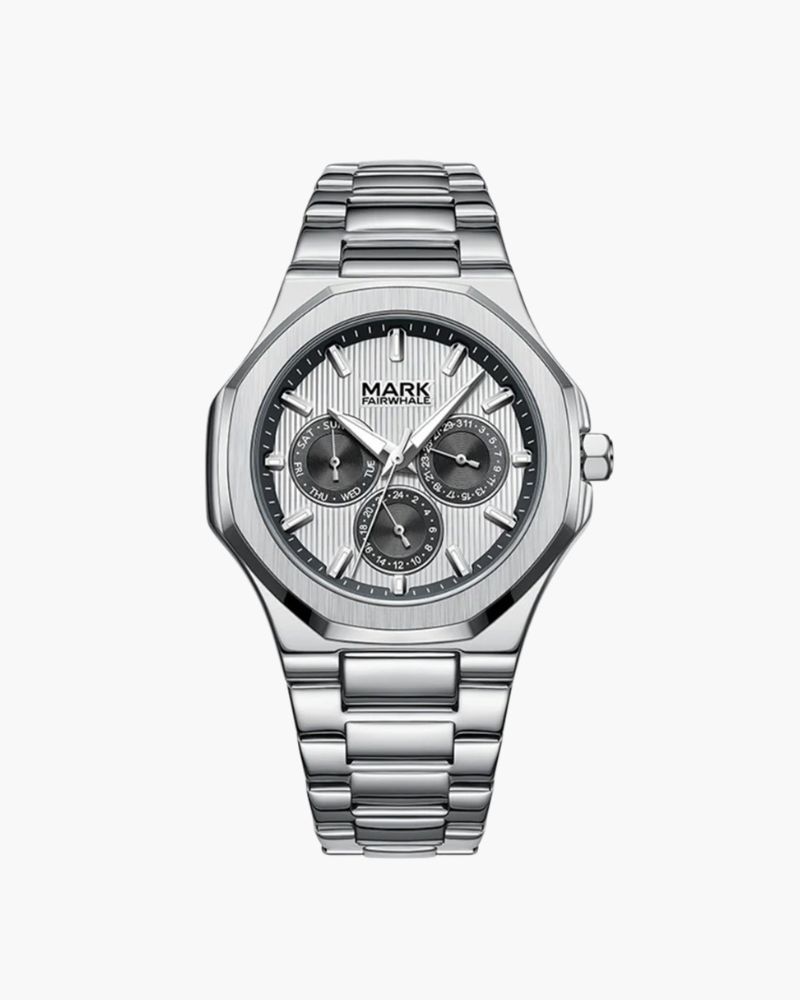 Stainless Steel Watch – Luxury Quartz Chronograph