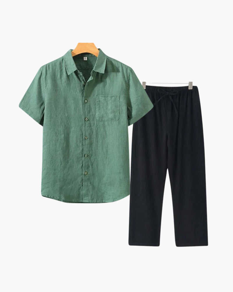 Old Money Linen Combo (Short sleeve)