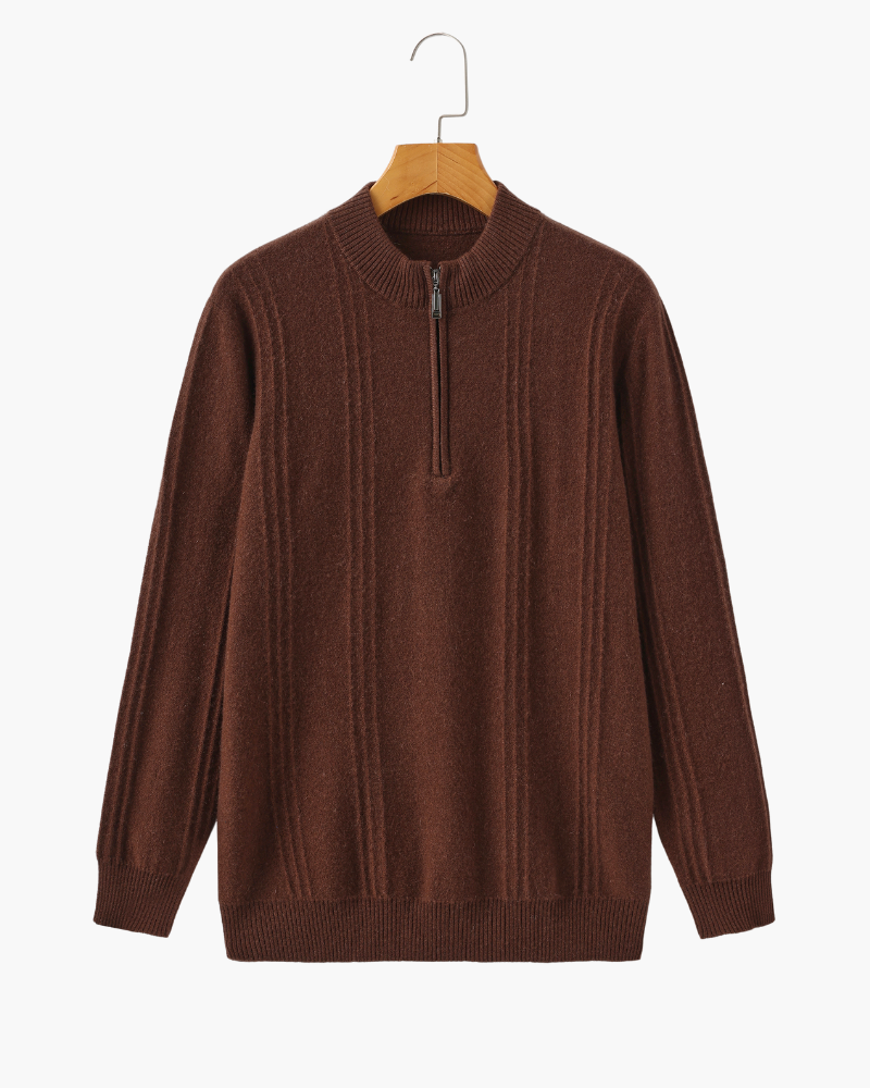 Cashmere Half-Zip Sweater