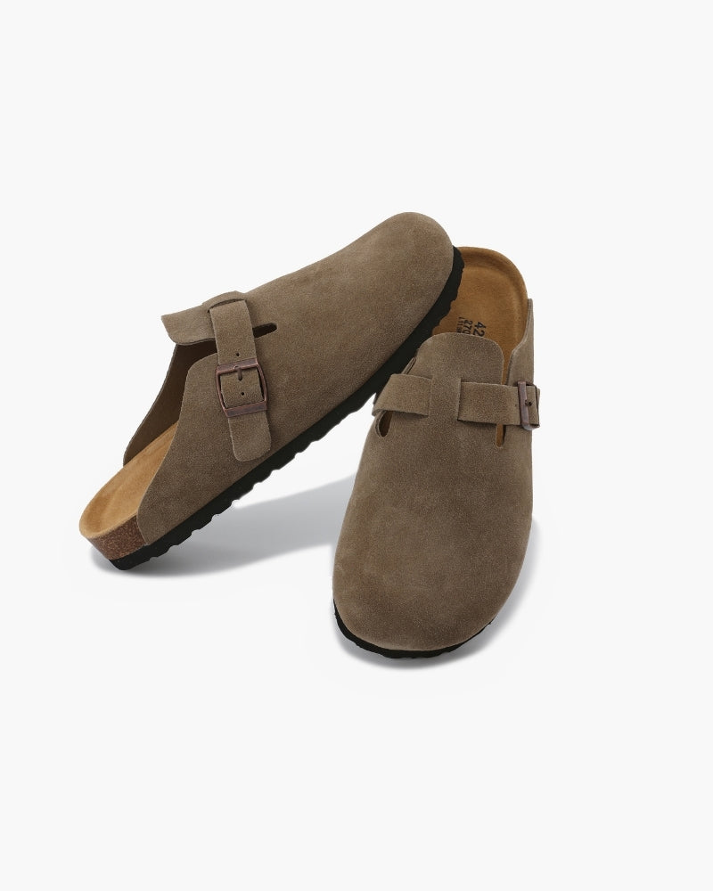 Belfaire Suede Clogs - Old Money