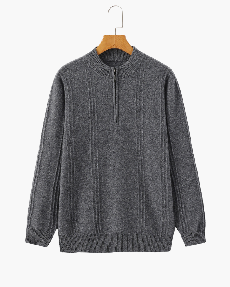 Cashmere Half-Zip Sweater