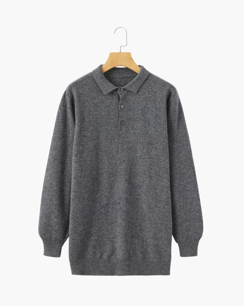 Cashmere Polo Sweater