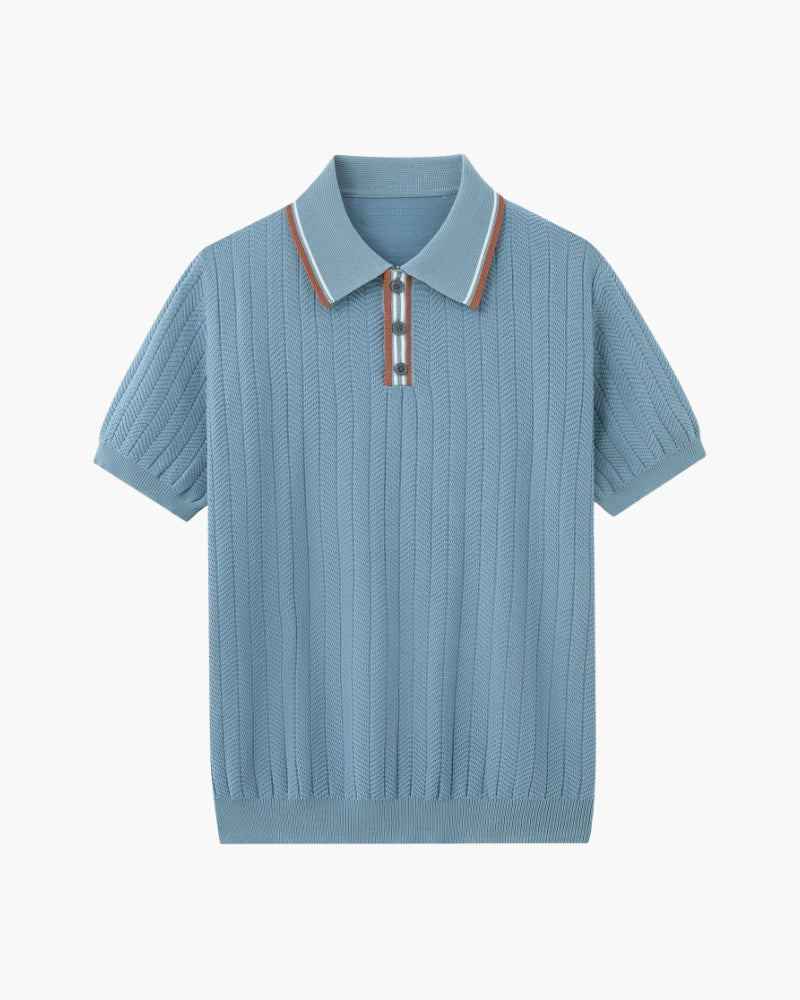 Ashford Ribbed Knit Polo