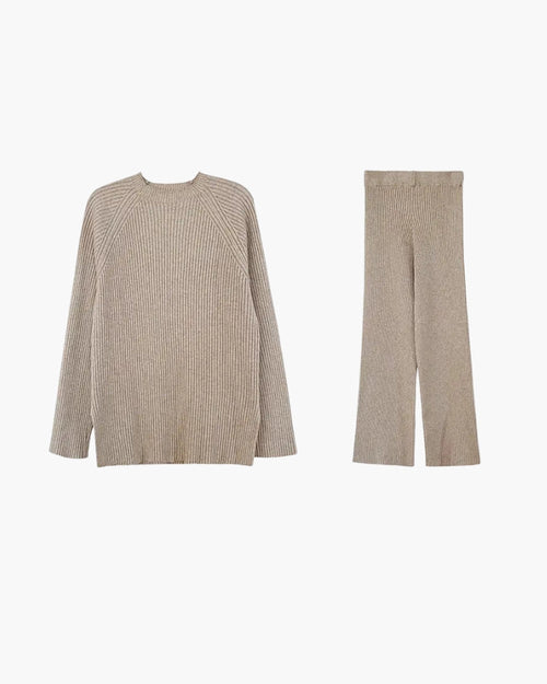 2-piece Ribbed Knit Loungewear