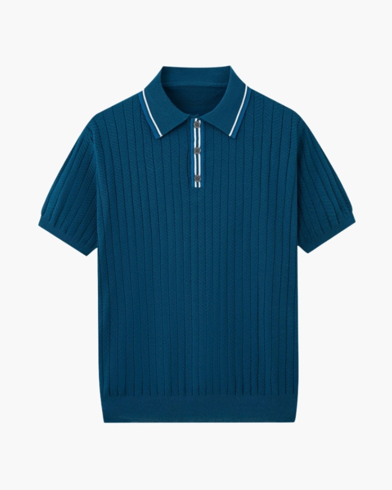 Ashford Ribbed Knit Polo