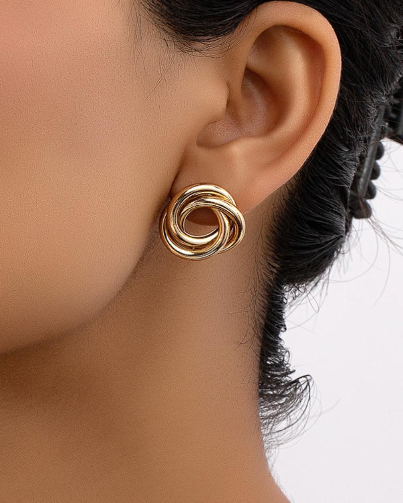 Aurelia Knot Studs Earrings