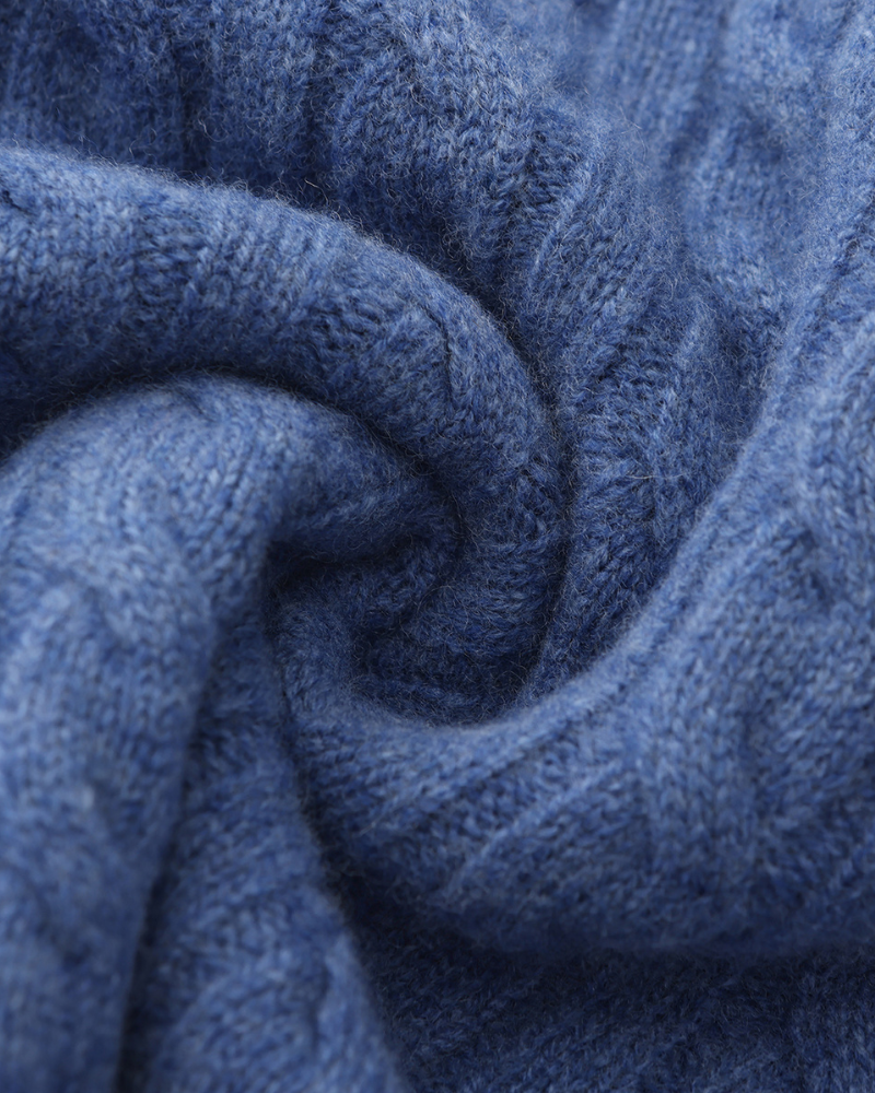 Cashmere Cable-Knit Half-Zip Sweater