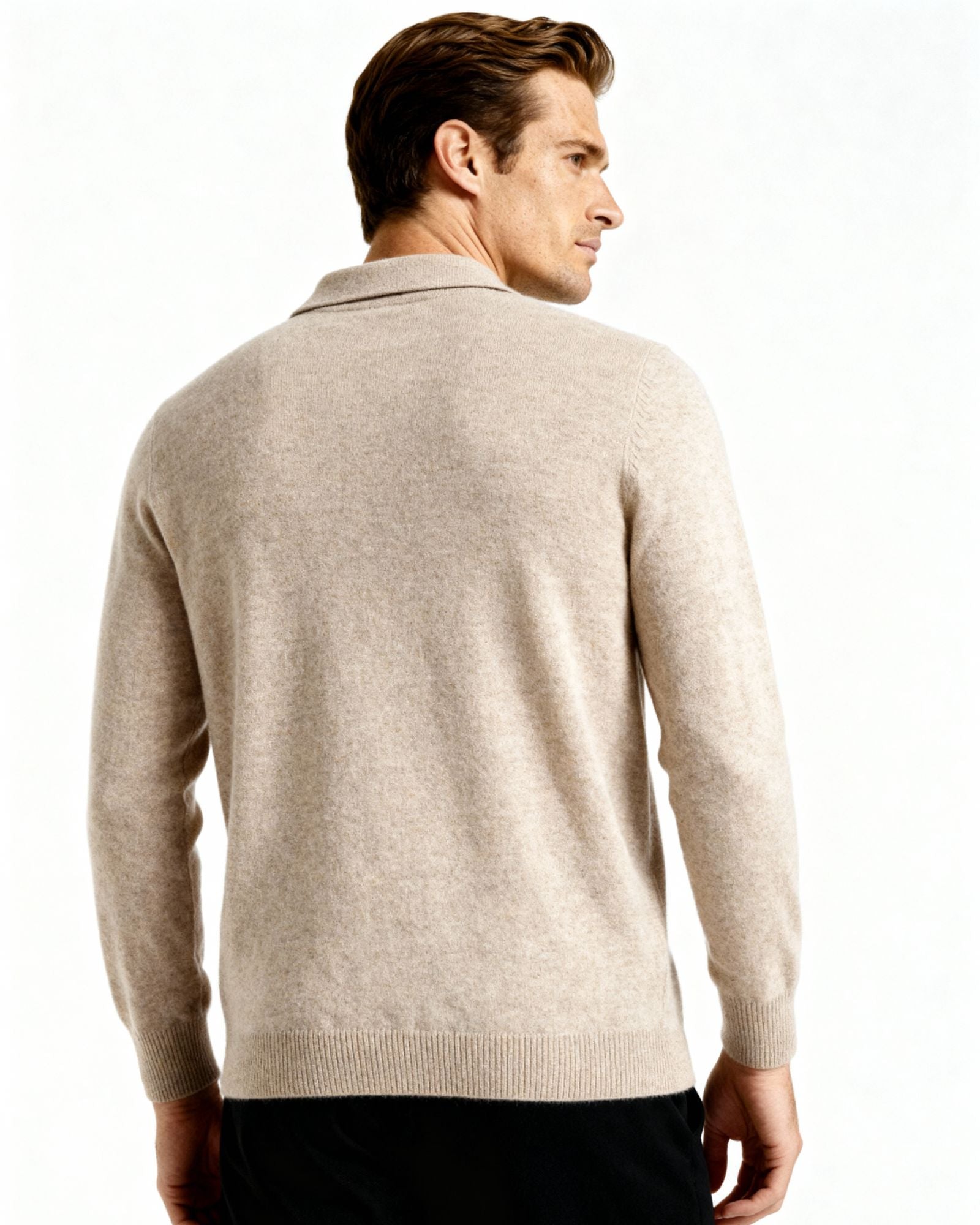 Cashmere Polo Sweater