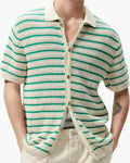 Marbella - Knitted Short Sleeve Button Shirt