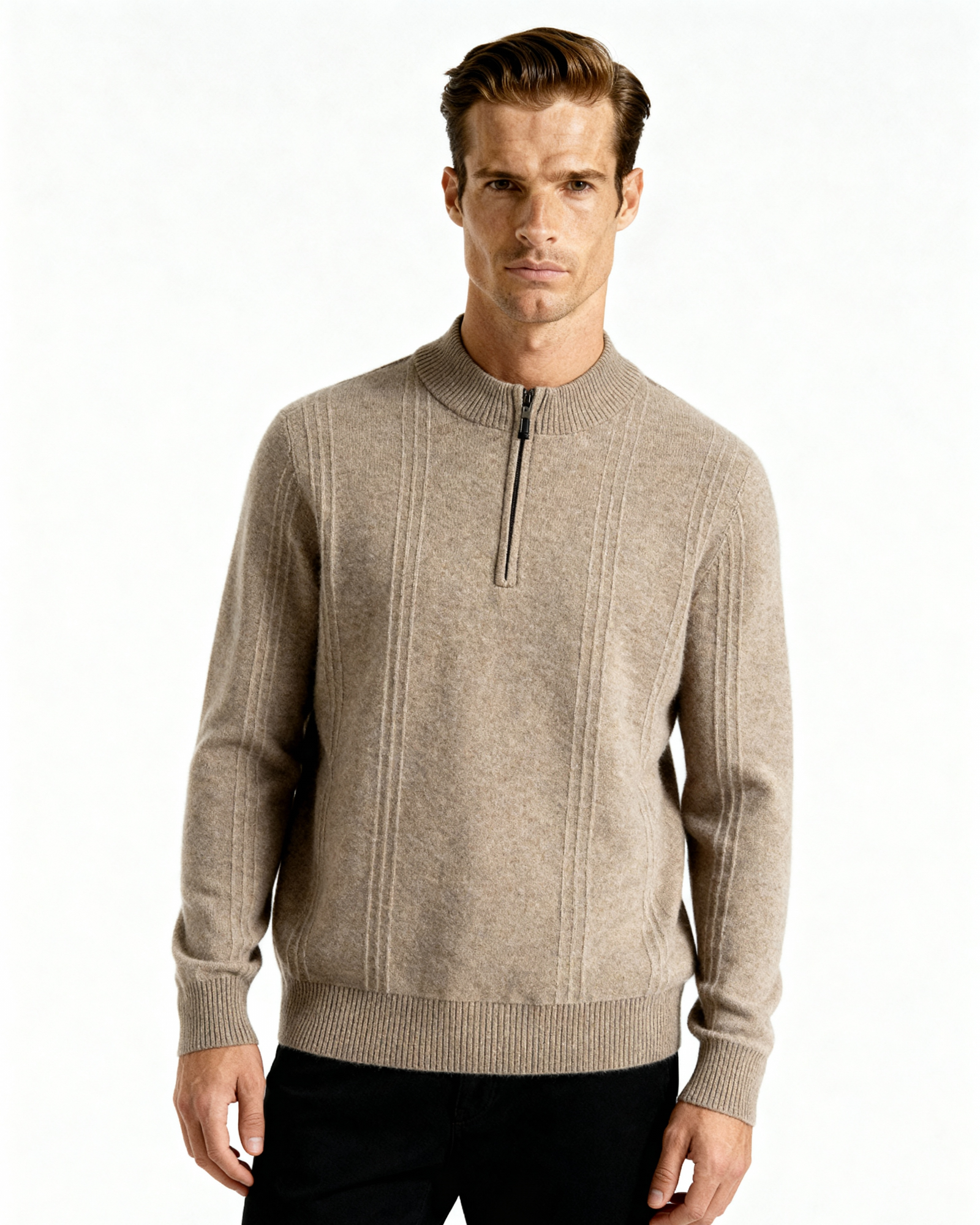 Cashmere Half-Zip Sweater