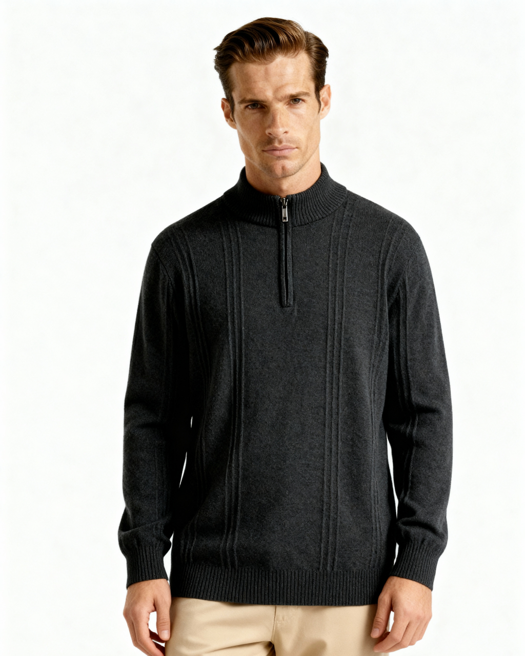 Cashmere Half-Zip Sweater