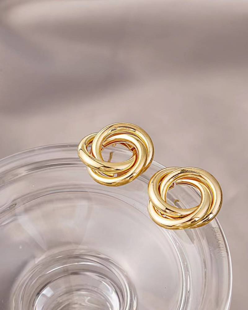 Aurelia Knot Studs Earrings